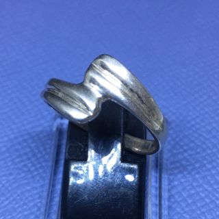 シルバー925リング シンプル　ギフト　銀　指輪　ご褒美　お洒落スプーンリング(リング(指輪))