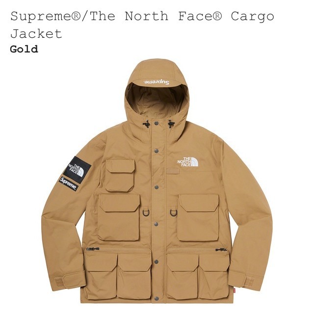 Supreme north face Cargo Jacket GOLD M