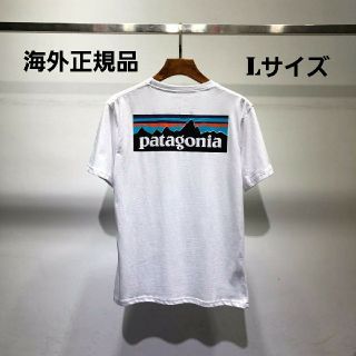 パタゴニア(patagonia)の海外正規品　即日発送　patagonia　半袖Tシャツ　ホワイト　Lサイズ(Tシャツ/カットソー(半袖/袖なし))