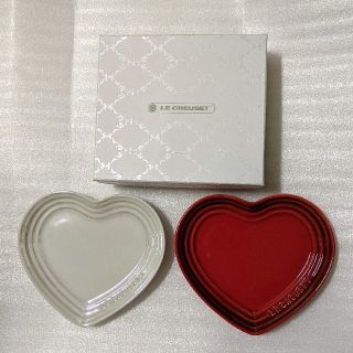 ルクルーゼ(LE CREUSET)の【レイコ♡様】ル・クルーゼ　スモール ハート プレート　２枚セット(食器)