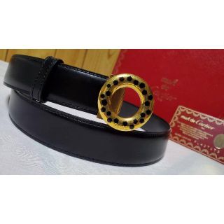 Cartier - 正規レア カルティエ パンサーバックル レザーベルト Cartier - 正規レア カルティエ パンサーバックル レザーベルト