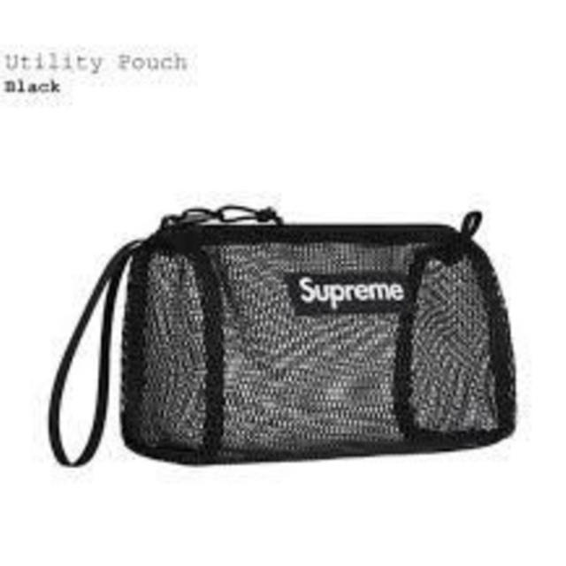 Supreme(シュプリーム)の supreme utility pouch black 未使用品 メンズのバッグ(セカンドバッグ/クラッチバッグ)の商品写真