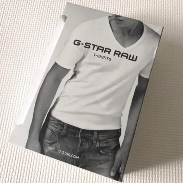 G-STAR RAW(ジースター)の新品２枚組⭐️ G-STAR RAW  Tシャツ Vネック 白 ホワイト メンズのトップス(Tシャツ/カットソー(半袖/袖なし))の商品写真