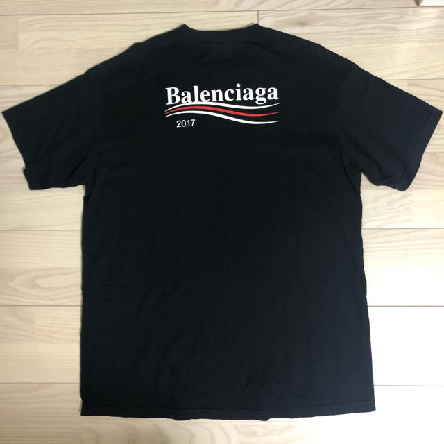 BALENCIAGA 2017 キャンペーンロゴ Tシャツ Sトップス