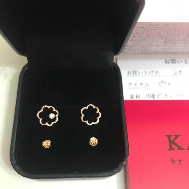 KAORU(カオル)のKAORU ピアス　ピンクゴールド　ダイヤ レディースのアクセサリー(ピアス)の商品写真