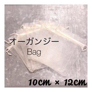 【10×12cm】エクリュのオーガンジー袋 ⚮̈ 《10枚セット》(その他)
