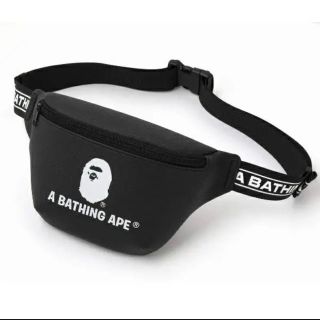 アベイシングエイプ(A BATHING APE)のA BATHING APE　レザー調ウエストバッグ(ウエストポーチ)