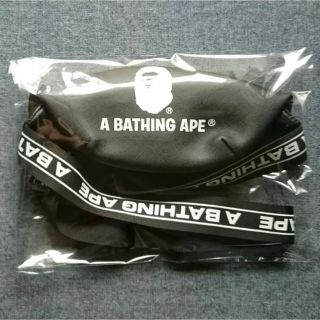 a bathing ape レザー調ウエストバッグ
 エイプ