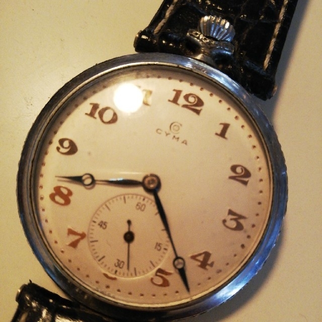 CYMA(シーマ)の最終値引き♪CYMA 懐中時計コンバート♪ メンズの時計(腕時計(アナログ))の商品写真