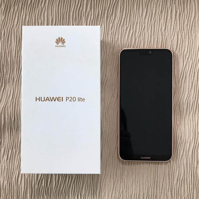 【美品】HUAWEI ファーウェイP20lite サクラピンク　UQモバイル版付属品