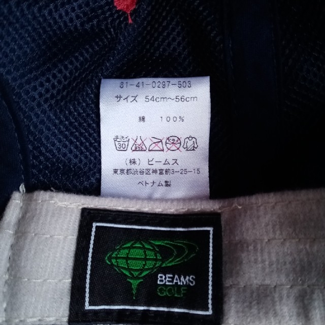 BEAMS GOLF CAP size54〜56㎝ スポーツ/アウトドアのゴルフ(その他)の商品写真