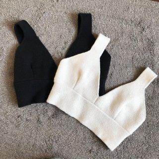 ザラ(ZARA)の2点セット ZARA ザラ☆ニットキャミ トップス(カットソー(半袖/袖なし))