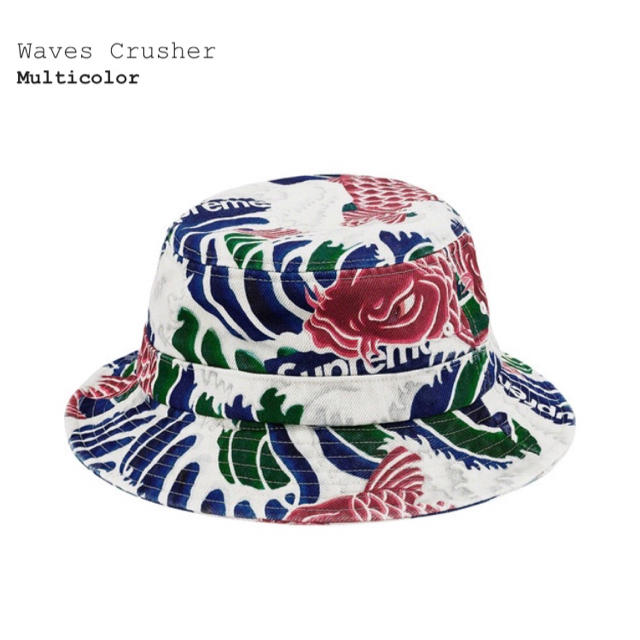 【M/L】Supreme Waves Crusher Multicolor帽子