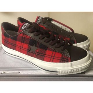 コンバース(CONVERSE)の日本製 コンバース ワンスター ウールチェック 27.5センチ 新品(スニーカー)