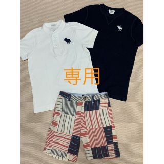 アバクロンビーアンドフィッチ(Abercrombie&Fitch)の【専用】アバクロKIDS  Tシャツ2枚 (140)   ハーフパンツ(7)(Tシャツ/カットソー)