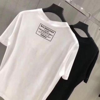 バレンシアガ(Balenciaga)の正規店購入　バレンシアガ 19SS☆未使用品☆ 半袖　ロゴTシャツ ホワイト　S(Tシャツ(半袖/袖なし))