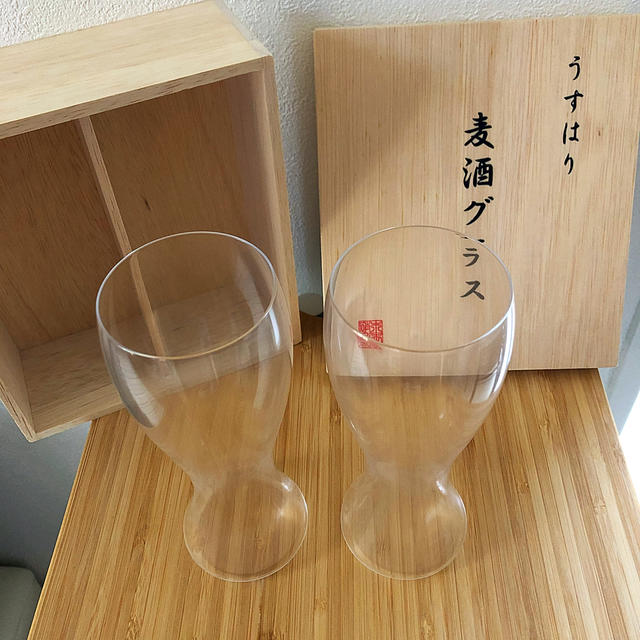 うすはり 麦酒グラス ペア 1