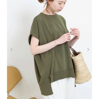 イエナ(IENA)のイエナ  コットンストレッチワイドクルーネックプルオーバー　(Tシャツ(半袖/袖なし))