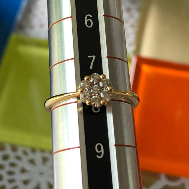 Vendome Aoyama(ヴァンドームアオヤマ)の専用　K18YG×ダイヤモンド0.20ct✨フラワーリング8号 レディースのアクセサリー(リング(指輪))の商品写真