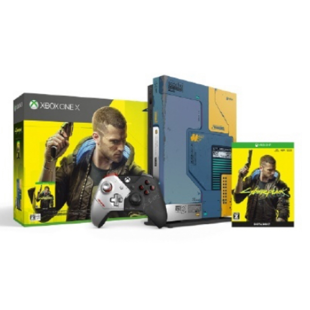 Xbox(エックスボックス)のxbox one x サイバーパンク2077 リミテッドエディション　新品未開封 エンタメ/ホビーのゲームソフト/ゲーム機本体(家庭用ゲーム機本体)の商品写真