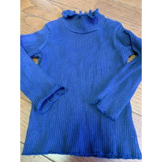 プチバトー(PETIT BATEAU)の即決★プチバトー★定番ハイネックカットソー★紺色★2歳用86cm★8090(シャツ/カットソー)