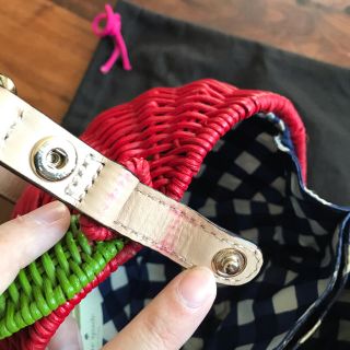 kate spade new york - 【kate spade・美品】リンゴ かごバッグ の通販