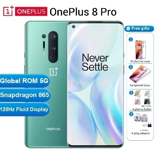 超美品 OnePlus8 Pro 12/256 グリーン