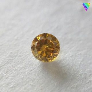 0.149 ct F. V. Org - Yellow 天然 ダイヤ(リング(指輪))