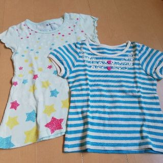 ハッシュアッシュ(HusHush)の90size☆ブルー系Ｔシャツ２枚セット(Tシャツ/カットソー)