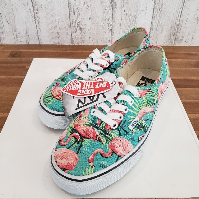 VANSバンズ海外限定オーセンティックFlamingoフラミンゴ柄23.5超美品