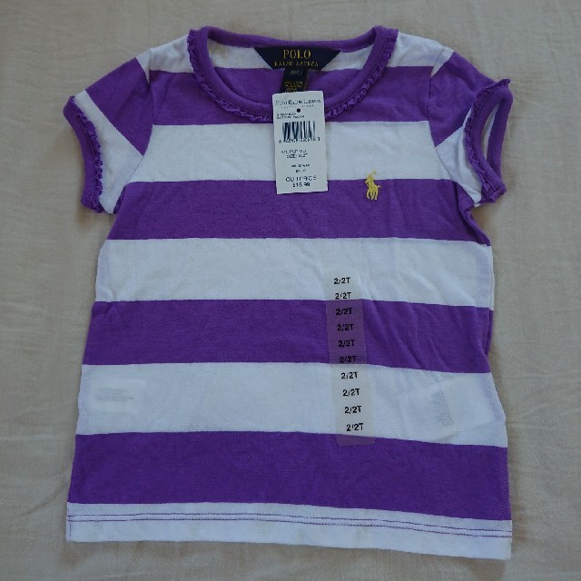 POLO RALPH LAUREN(ポロラルフローレン)のyannicさん【新品】POLO RALPH LAUREN Tシャツ キッズ95 キッズ/ベビー/マタニティのキッズ服女の子用(90cm~)(Tシャツ/カットソー)の商品写真