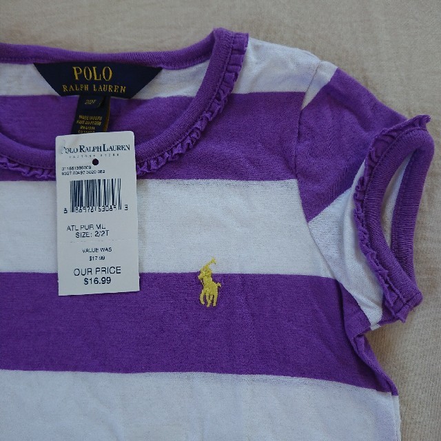 POLO RALPH LAUREN(ポロラルフローレン)のyannicさん【新品】POLO RALPH LAUREN Tシャツ キッズ95 キッズ/ベビー/マタニティのキッズ服女の子用(90cm~)(Tシャツ/カットソー)の商品写真