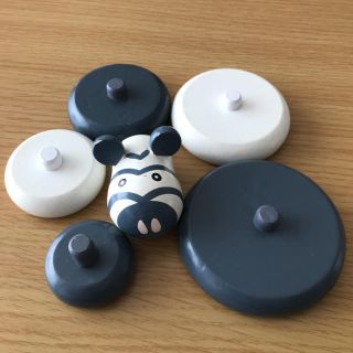 しまうま　知育　パズル　つみ重ね　積み木　つみき(知育玩具)