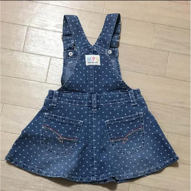 Right-on(ライトオン)の【minisuzupanda様専用】水玉　サロペット　スカート キッズ/ベビー/マタニティのキッズ服女の子用(90cm~)(スカート)の商品写真