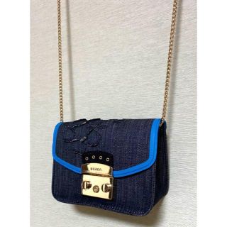 フルラ(Furla)のFURLA ☆ メトロポリス デニム ショルダー ポーチ(ショルダーバッグ)