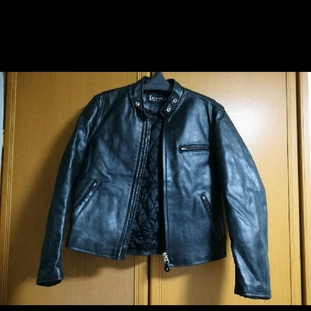 牛革　ライダースジャケット 革ジャン サイズ36 S-Mサイズ メンズのジャケット/アウター(ライダースジャケット)の商品写真