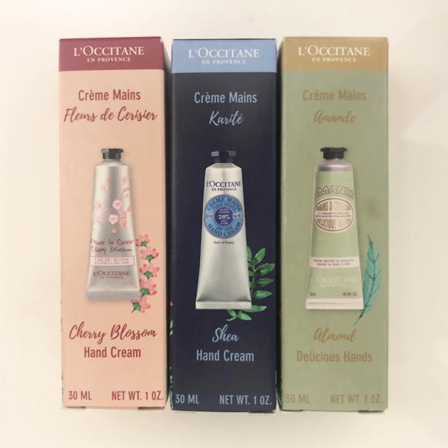 L'OCCITANE(ロクシタン)の新品未使用 Loccitane ハンドクリーム3本セット コスメ/美容のボディケア(ハンドクリーム)の商品写真