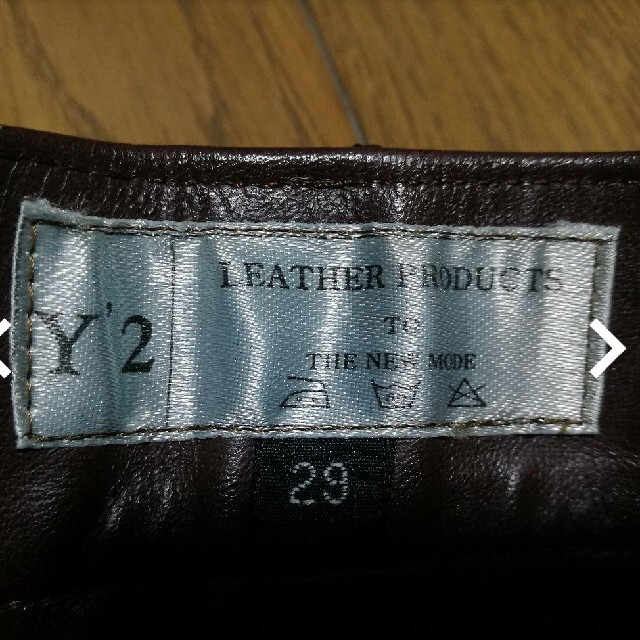 schott(ショット)のY2 leather 馬革 ライダース パンツ サイズS 日本製 メンズのジャケット/アウター(ライダースジャケット)の商品写真