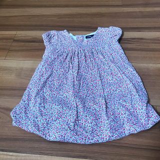 ベビーギャップ(babyGAP)のbabyGAP 花柄バルーンワンピース　80cm(ワンピース)