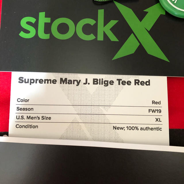 Supreme(シュプリーム)のSupreme Mary J. Blige Tee Red XL メンズのトップス(Tシャツ/カットソー(半袖/袖なし))の商品写真