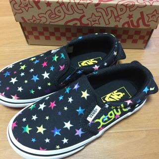 エックスガールステージス(X-girl Stages)のXGS×VANSコラボ スリッポン(スリッポン)