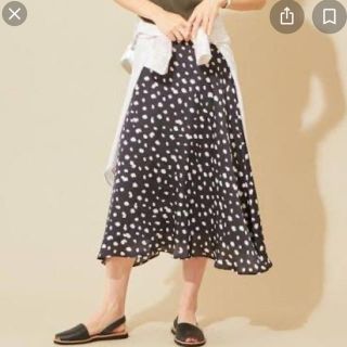 ビューティアンドユースユナイテッドアローズ(BEAUTY&YOUTH UNITED ARROWS)の【専用】beauty youth ダルメシアンプリントフレアスカート(ひざ丈スカート)