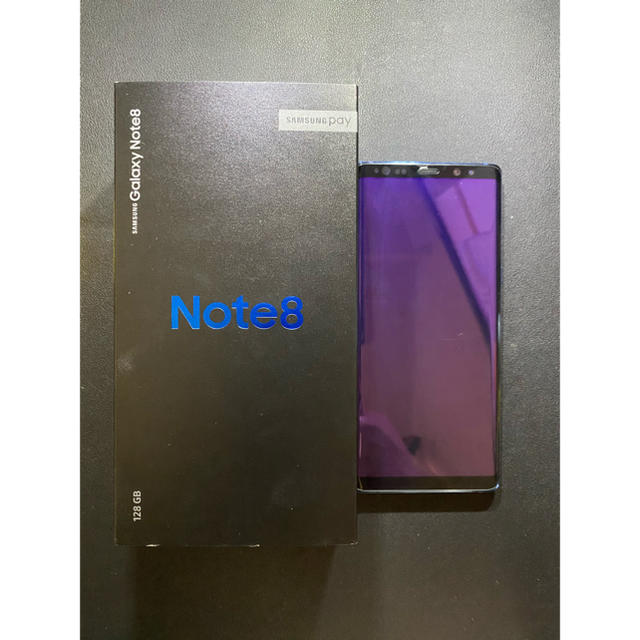 デュアルシム【おまけ付き】Galaxy Note 8 Blue 128 GB SIMフリー