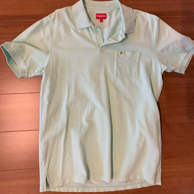 値下げ　supreme 流行のライトグリーン　ポロシャツ