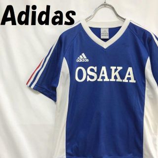 アディダス(adidas)の【人気】Adidas ユニフォーム 半袖 Vネック OSAKA ブルー 160(Tシャツ/カットソー)