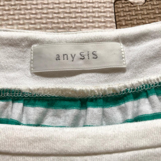 anySiS(エニィスィス)の　【anysis】ボーダーTシャツ トップス レディースのトップス(Tシャツ(半袖/袖なし))の商品写真