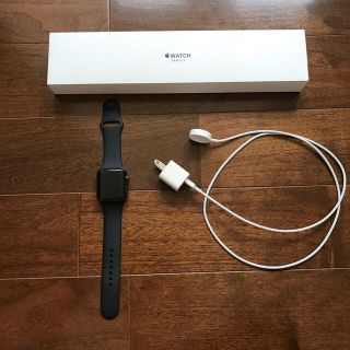 アップルウォッチ(Apple Watch)のアップルウォッチ　series3 42mm スペースグレー(腕時計(デジタル))