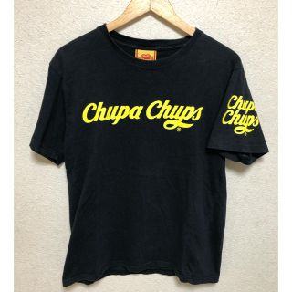 チュッパチャップス chupachups tシャツ 黒 L(Tシャツ/カットソー(半袖/袖なし))