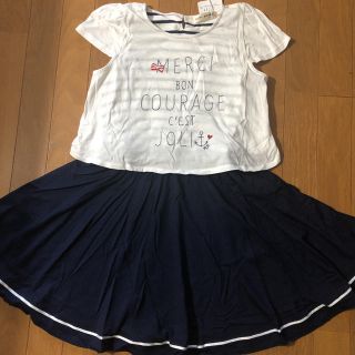 ポンポネット(pom ponette)のポンポネット新品タグ付きワンピース165cm(ワンピース)