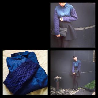 エモダ(EMODA)のknit arm denimshirts(シャツ/ブラウス(長袖/七分))